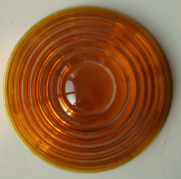 Railway signal lens, sector signal glass
