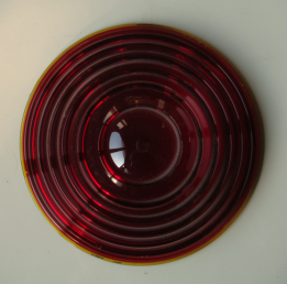 Railway signal lens, sector signal glass